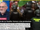 Antón Losada zanja el debate sobre si las protestas en La Vuelta son "violentas" con una respuesta demoledora