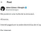 Un ingeniero informático intenta pagar una multa de aparcamiento por internet: lo que le pasa es para que hasta la DGT tome nota