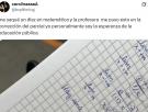 Una joven saca un 10 en una examen de matemáticas y el comentario que le deja su profesora es el mejor premio