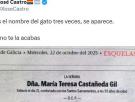 Un detalle de esta esquela publicada en 'La Voz de Galicia' hace que la despedida ya sea eterna