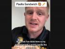Un británico se hace un bocadillo de paella y los españoles reaccionan en masa, pero no como se espera