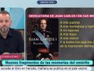 Antonio Maestre se fija en la dedicatoria de Juan Carlos I en sus memorias y deja una sentencia demoledora