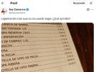 El apunte en la carta de un restaurante que levanta ampollas: "Legalmente creo que no se puede negar"