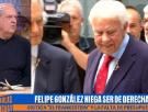 Felipe González niega ser de derechas y Javier Aroca le hace un recordatorio sublime