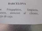 Un camarero de Barcelona pide trabajo con un currículum que genera elogios y críticas a partes iguales