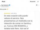 Un cliente se queda sin mesa en un restaurante y lo que hace justo después es para enseñar en los colegios