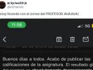 Un profesor manda este correo a sus alumnos para dar las notas: les da un dato demoledor y termina de una forma que arrasa