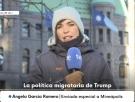 Piden un aplauso para Ángela García, periodista de TVE, por lo que ha hecho en pleno directo