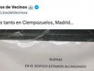 Un vecino de Madrid cuelga un cartel por unos olores en el edificio y el mensaje que pone al final ya es historia de España