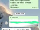 Un camarero se va de la empresa en periodo de prueba y recibe del jefe este inesperado WhatsApp