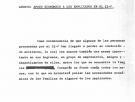 Documentos 23-F: aparece tachado el nombre de una familia que dio apoyo económico a los implicados en el golpe
