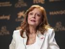 Susan Sarandon se rompe al agradecer el apoyo de España a Gaza y recordar que ella viene de "un lugar donde hay censura y represión"