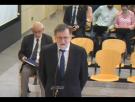 Rajoy vuelve a tener uno de sus lapsus nada más comenzar su declaración en el juicio de la Kitchen