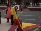 Al actor Joaquín Kremel le bastan tres palabras y una imagen para reaccionar a la caída de la bandera de España