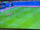 Hay a quien le chirría (y no poco) lo que se ve en esta imagen de TVE durante el España-Cabo Verde
