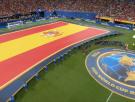 La bandera de España no está como toca en esta imagen pero tiene una explicación