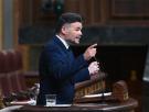 Rufián recuerda las negociaciones con Ábalos para la investidura de Sánchez y le pregunta tajantemente: "¿Usted lo sabía?"
