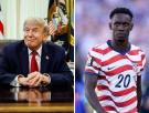 Donald Trump celebra que Balogun juegue los octavos de final del Mundial, pero quiere abolir un derecho que le hubiese impedido ser seleccionado por Estados Unidos