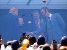 Trump y Sánchez resuelven con un apretón de manos el encontronazo más tenso del palco en la final del Mundial