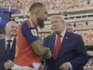 Llama muchísimo la atención lo que ha hecho Borja Iglesias al dar la mano a Trump: "Su interacción con Trump puede ser mi momento favorito"