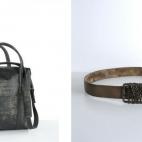 Complementos masculinos. Bolso (690 euros) y cinturón (210 euros).