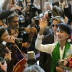 La activista ha sido recibida entre aplausos y ovaciones en la OIT.