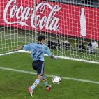 Navas marca el único gol del partido