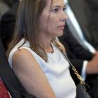 En la presentación de un libro en septiembre.