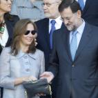 Durante el desfile de las fuerzas armadas del 12 de octubre del año pasado.