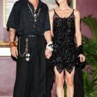 El actor y la cantante en el estreno de la saga Piratas del Caribe.