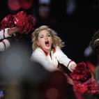 Madonna no dudó en ser una más entre sus bailarines con los pompones