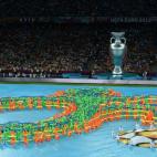 Un momento de la ceremonia de clausura de la Eurocopa.