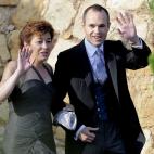 Iniesta, junto a su madre.