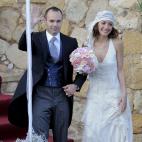 Andrés Iniesta, junto a Anna Ortiz antes de la boda.