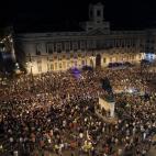 Miles de personas secundaron la manifestación de los mineros por el centro de Madrid.