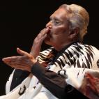 Chavela Vargas en un concierto en el Palacio de las Artes de la Ciudad de México.