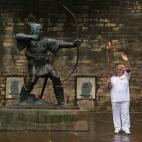Estatua en Nottingham. | Getty