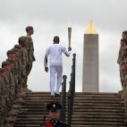 Homenaje a las fuerzas armadas británicas, en Alrewas, Staffordshire. | Getty