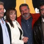 Con Carmen Maura, Ángel Andrés López y Álex de la Iglesia (derecha).