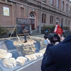 El artista pintó para un certamen en el centro cultural Paradiso en Amsterdam