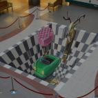 Una de las obras de Leon Keer en un centro comercial en la localidad de Wijnegem, Bélgica