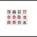 Los nuevos iconos gays para iOS6, al lado del de la familia heterosexual.