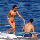Irina y Cristiano Ronaldo, en compañía del hijo de éste, y otros amigos y familiares, están disfrutando del mar en sus vacaciones.