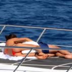 Irina y Cristiano Ronaldo, en compañía del hijo de éste, y otros amigos y familiares, están disfrutando del mar en sus vacaciones.
