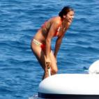 Irina y Cristiano Ronaldo, en compañía del hijo de éste, y otros amigos y familiares, están disfrutando del mar en sus vacaciones.