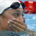 Mireia Belmonte emocionada tras conocer los resultados de la competición