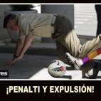 ¡Penalti y expulsión!