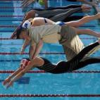 Con las mejores nadadoras de Londres 2012.