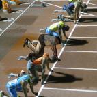 A punto de comenzar una carrera.