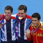Gómez Noya se hizo con la plata en triatlón. El gallego era una de las bazas más seguras de España para hacerse con un metal.